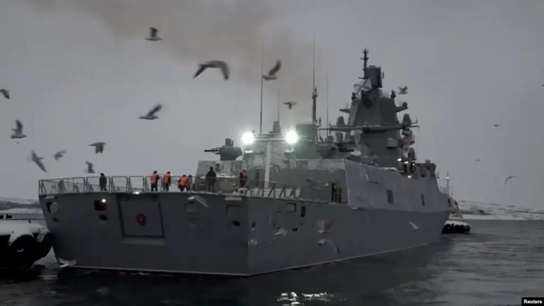 Russian Navy Frigate Docks In South Africa For Drills