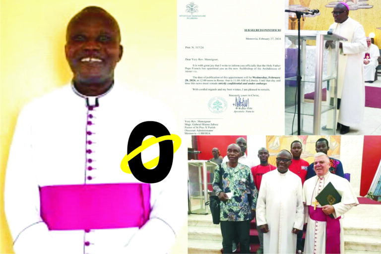 Catholics In Liberia Have New Archbishop: Rev. Dr. Gabriel Blamo Jubwe