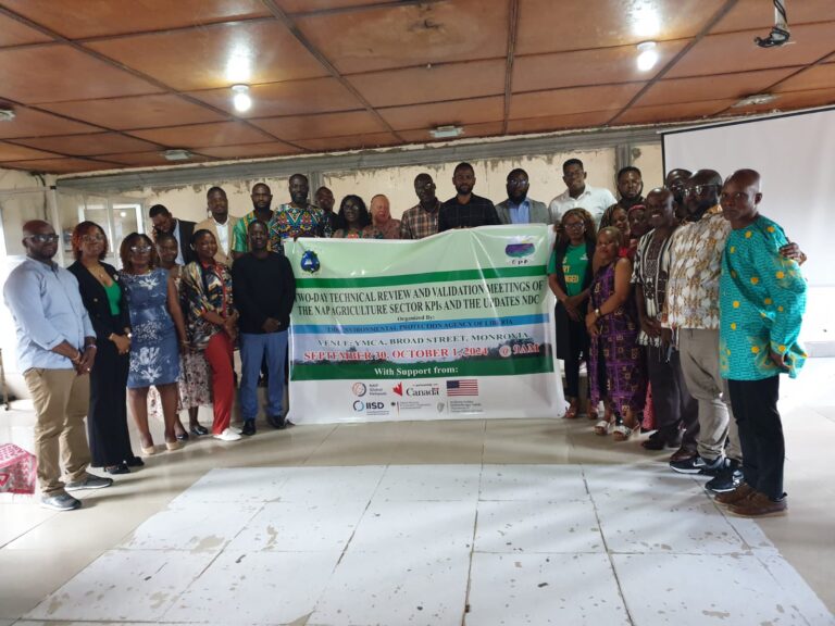 Liberia:  EPA On Review and Validate the NAP Agriculture Sector Key Performance Indicators