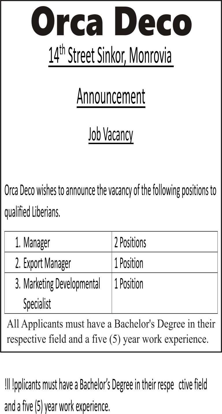 Job Vacancy