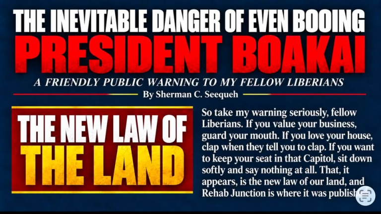 Liberia: The Inevitable Danger Of Even Booing President Boakai — A Friendly Public Warning To My Fellow Liberians