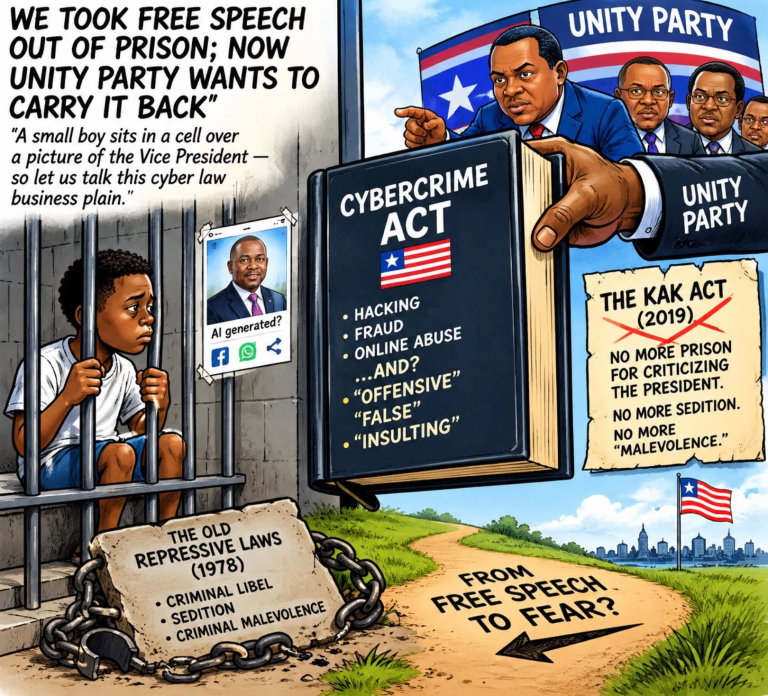 Liberia: We Took Free Speech Out of Prison; Now Unity Party Wants to Carry It Back
